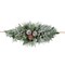 Haute Decor 36 Inch Snowfall Creek Mailbox Swag - PRELIT 30 Battery Operated Energy Efficient LED Lights with Auto On-Off Timer - for Christmas and Winter Holidays